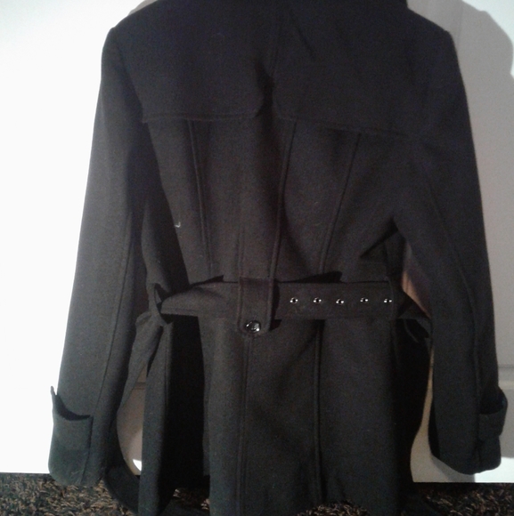 Black Womens (unisex) Blazer with Belt (medium) - Picture 2 of 4